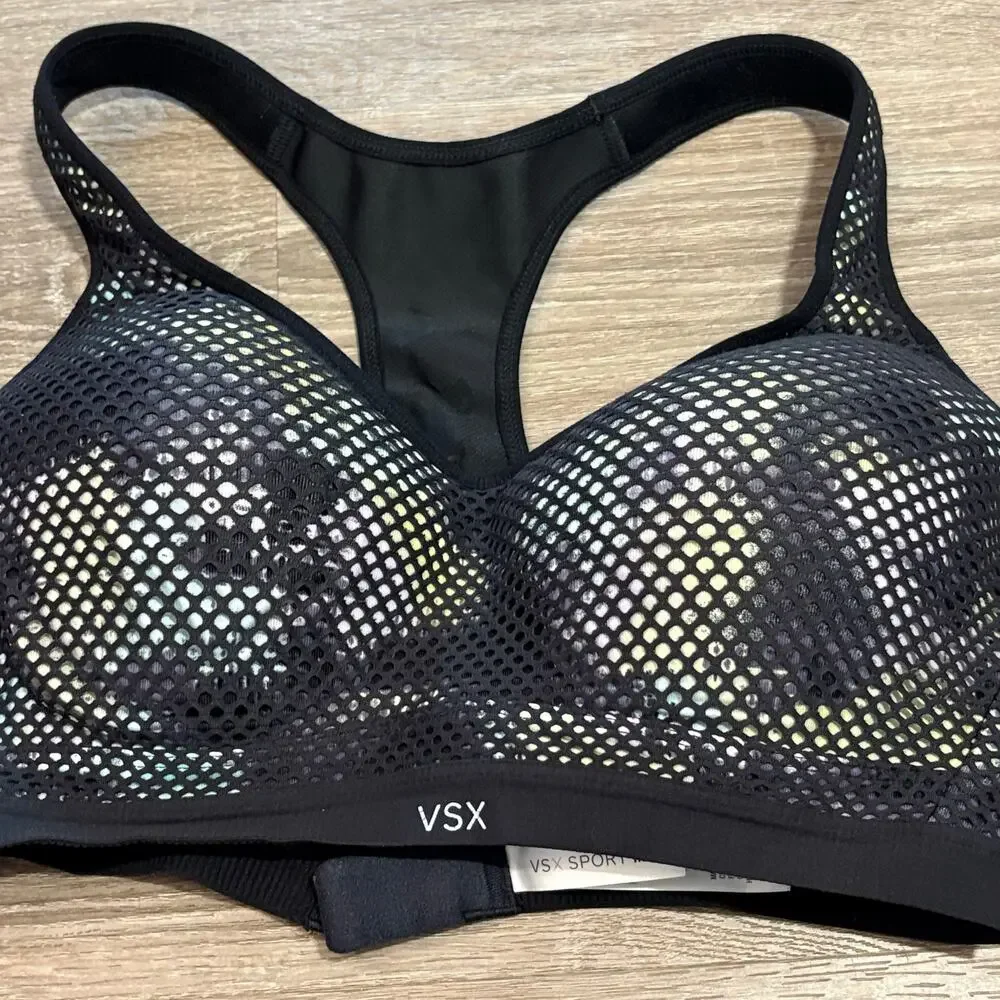 Victoria’s Secret VSX Underwire Sports Bras 36C Mesh Racerback Lot of 2